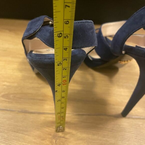 Women’s Blue Suede Strappy 5 inch Heel Size 39 EU - Picture 8 of 12